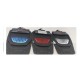 Alfombra Auto Juego 4 Piezas Reforzada Azul Rojo Plata
